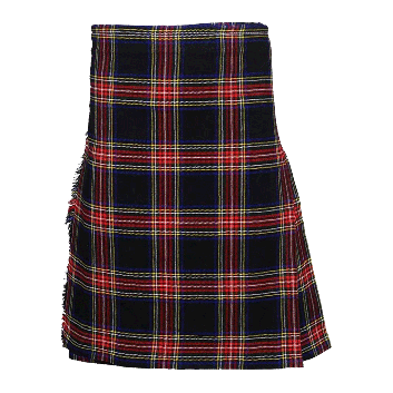 Black Stewart Tartan kilt