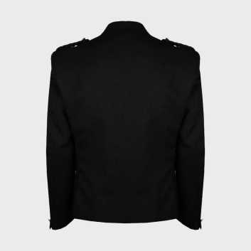 Black Argyl Jacket For Man
