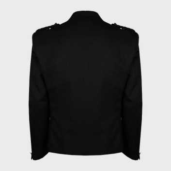 Black Argyll Tweed Jacket And Vest