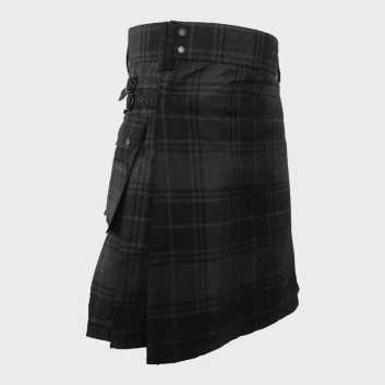 Scottish Grey Tartan Kilt