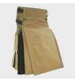 Khaki & Black Hybrid Kilt
