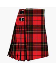MacGill Modern Tartan Crest Black Garden Flag - Gold Thistle Style